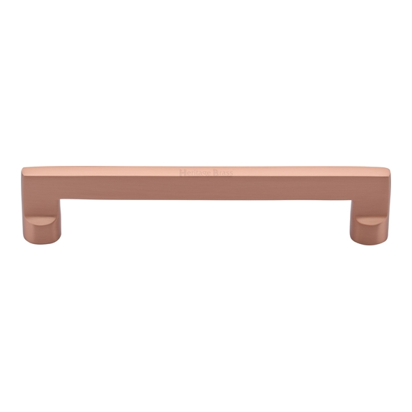 C0345 160-SRG • 160 x 179 x 35mm • Satin Rose Gold • Heritage Brass Trident Cabinet Pull Handle